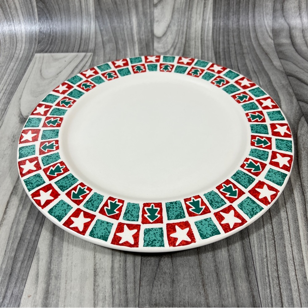 SOLD    Waechtersbach 12.75” Chop Plate/Charger/Platter, “Coming Home” Christmas